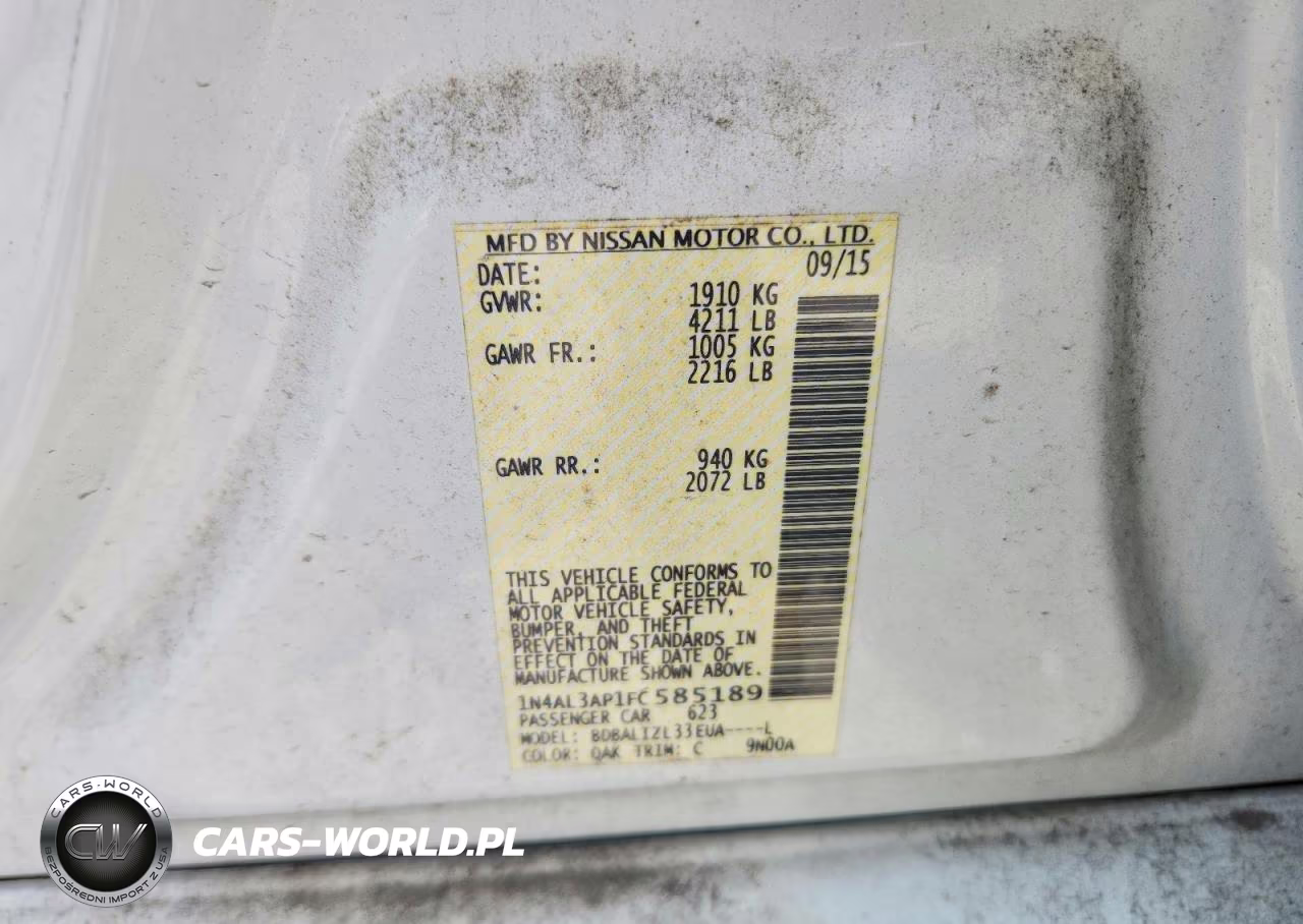 2015 Nissan Altima 2.5 Sv VIN:1N4AL3AP1FC585189 - 13