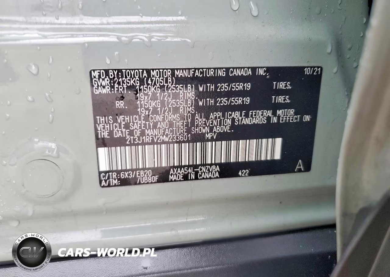 2021 Toyota Rav4 Adventure VIN:2T3J1RFV2MW233601 - 13