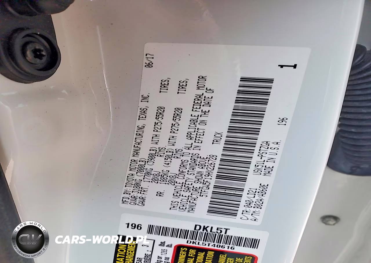 2017 Toyota Tundra 1794 Edition VIN:5TFGW5F19HX226728 - 12