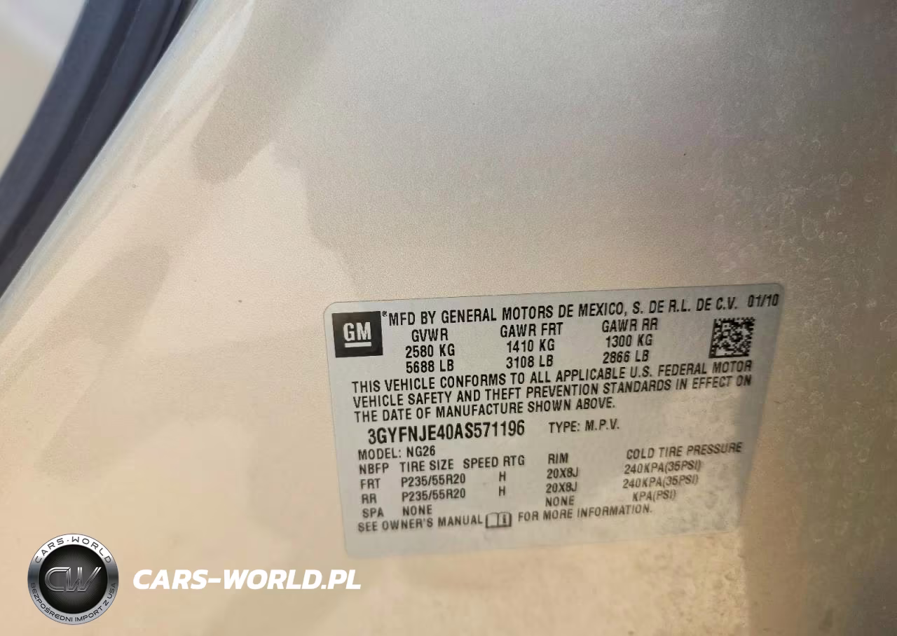 2010 Cadillac Srx Performance Collection VIN:3GYFNJE40AS571196 - 13