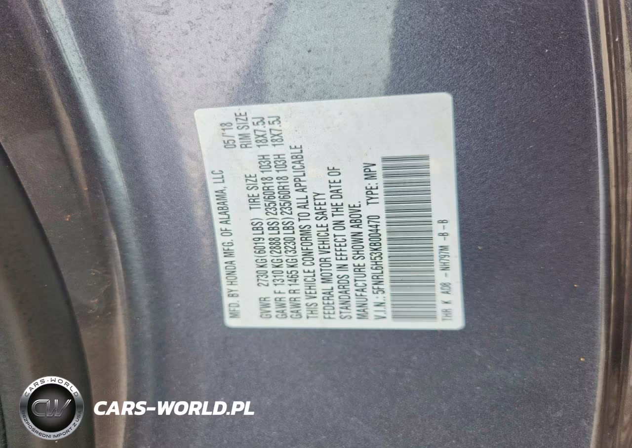 2019 Honda Odyssey Ex VIN:5FNRL6H53KB004470 - 13
