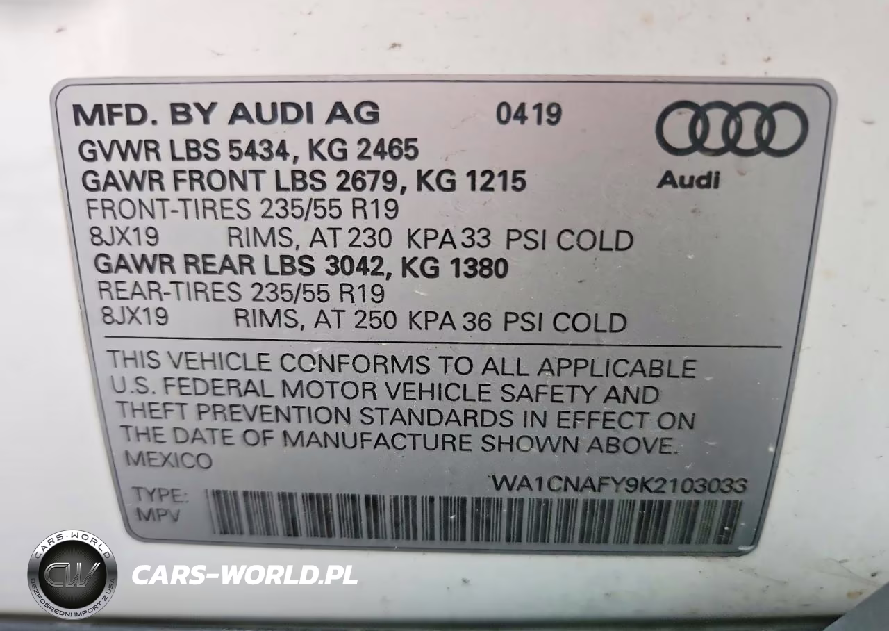 2019 Audi Q5 Prestige VIN:WA1CNAFY9K2103033 - 13