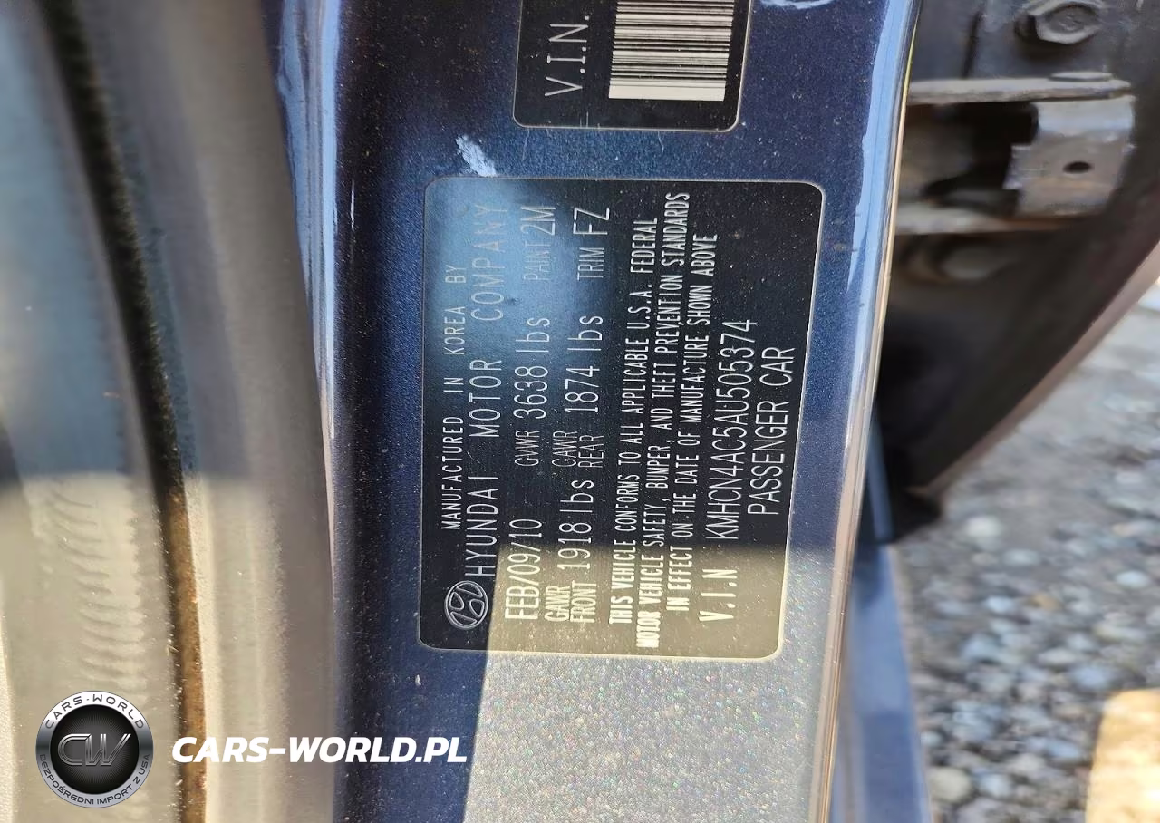 2010 Hyundai Accent Gls VIN:KMHCN4AC5AU505374 - 12