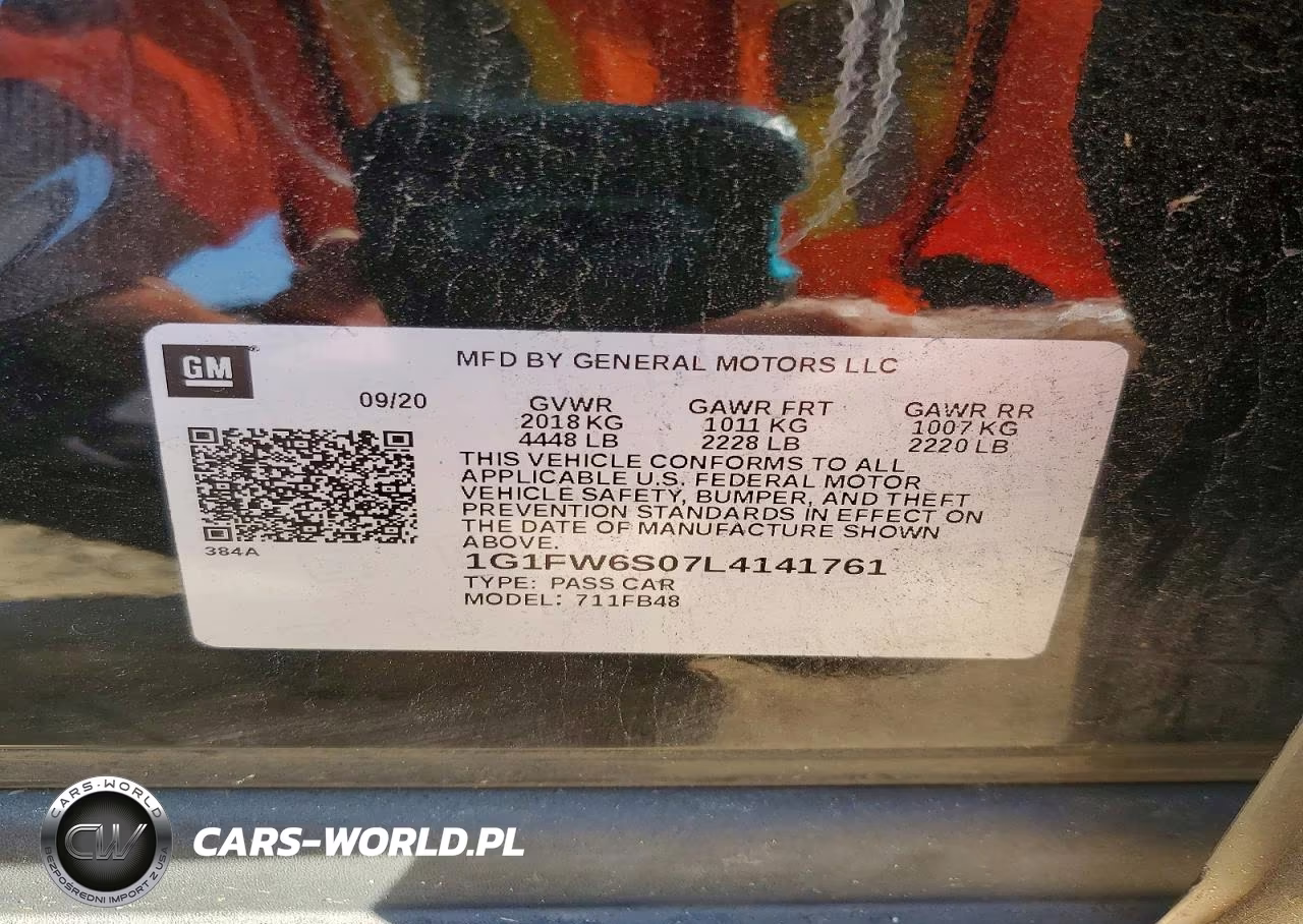 2020 Chevrolet Bolt Ev Lt VIN:1G1FW6S07L4141761 - 12
