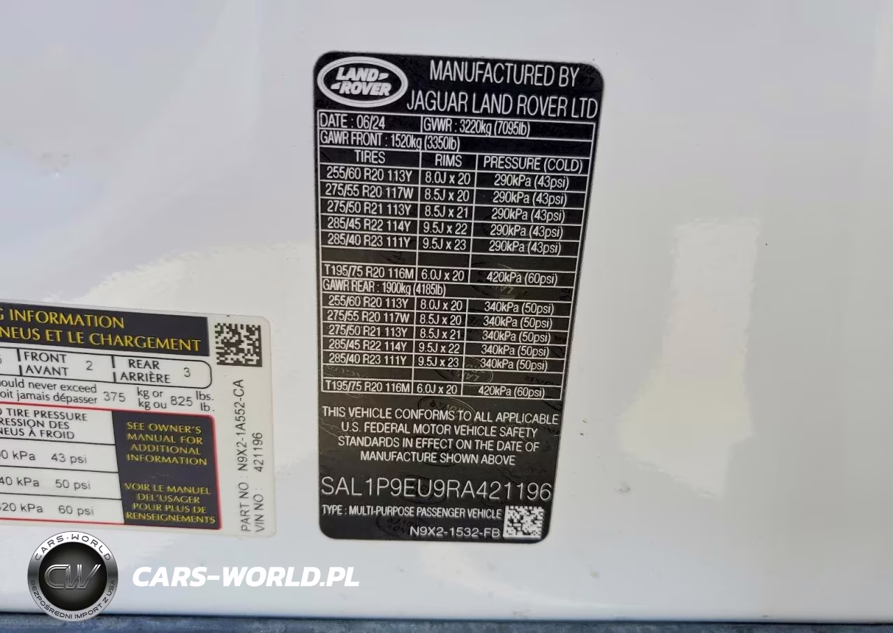 2024 Land Rover Range Rover Sport Se VIN:SAL1P9EU9RA421196 - 13