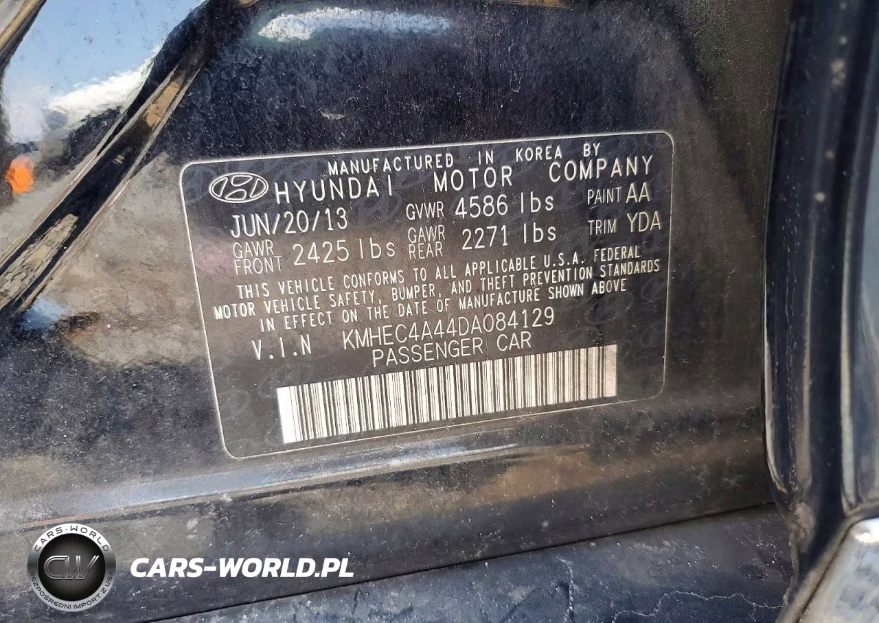2013 Hyundai Sonata Hybrid VIN:KMHEC4A44DA084129 - 12