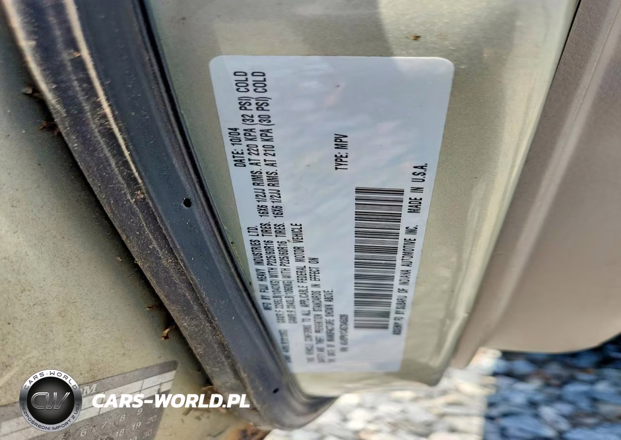 2005 Subaru Legacy Outback 2.5I VIN:4S4BP61C457345039 - 12