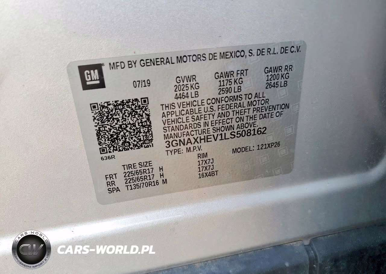 2020 Chevrolet Equinox Ls VIN:3GNAXHEV1LS508162 - 14