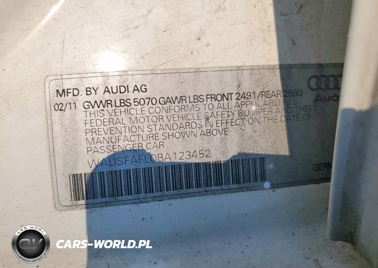2011 Audi A4 Premium VIN:WAUSFAFL0BA123452 - 12