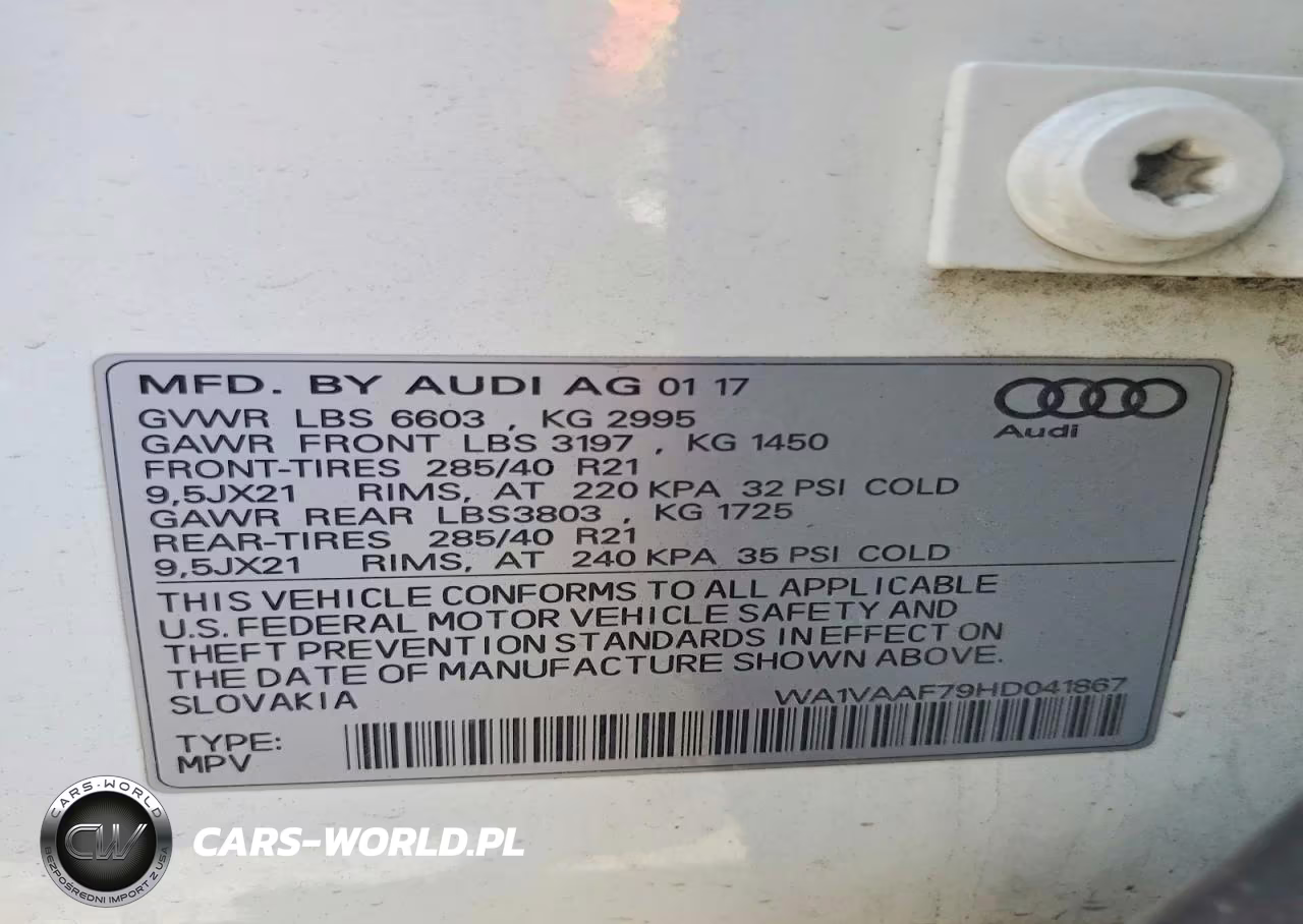 2017 Audi Q7 Prestige VIN:WA1VAAF79HD041867 - 12