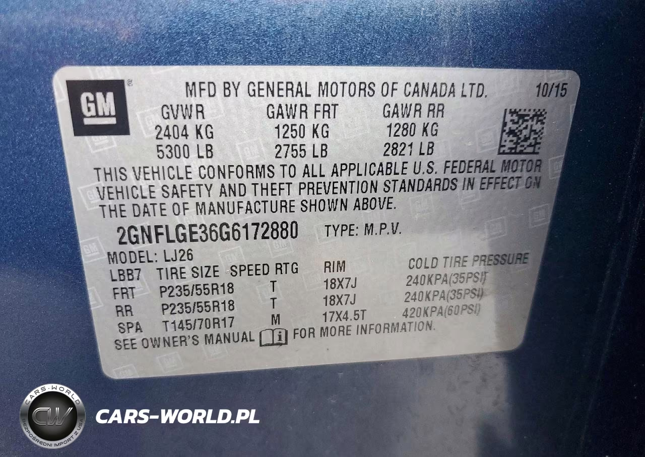 2016 Chevrolet Equinox Ltz VIN:2GNFLGE36G6172880 - 13