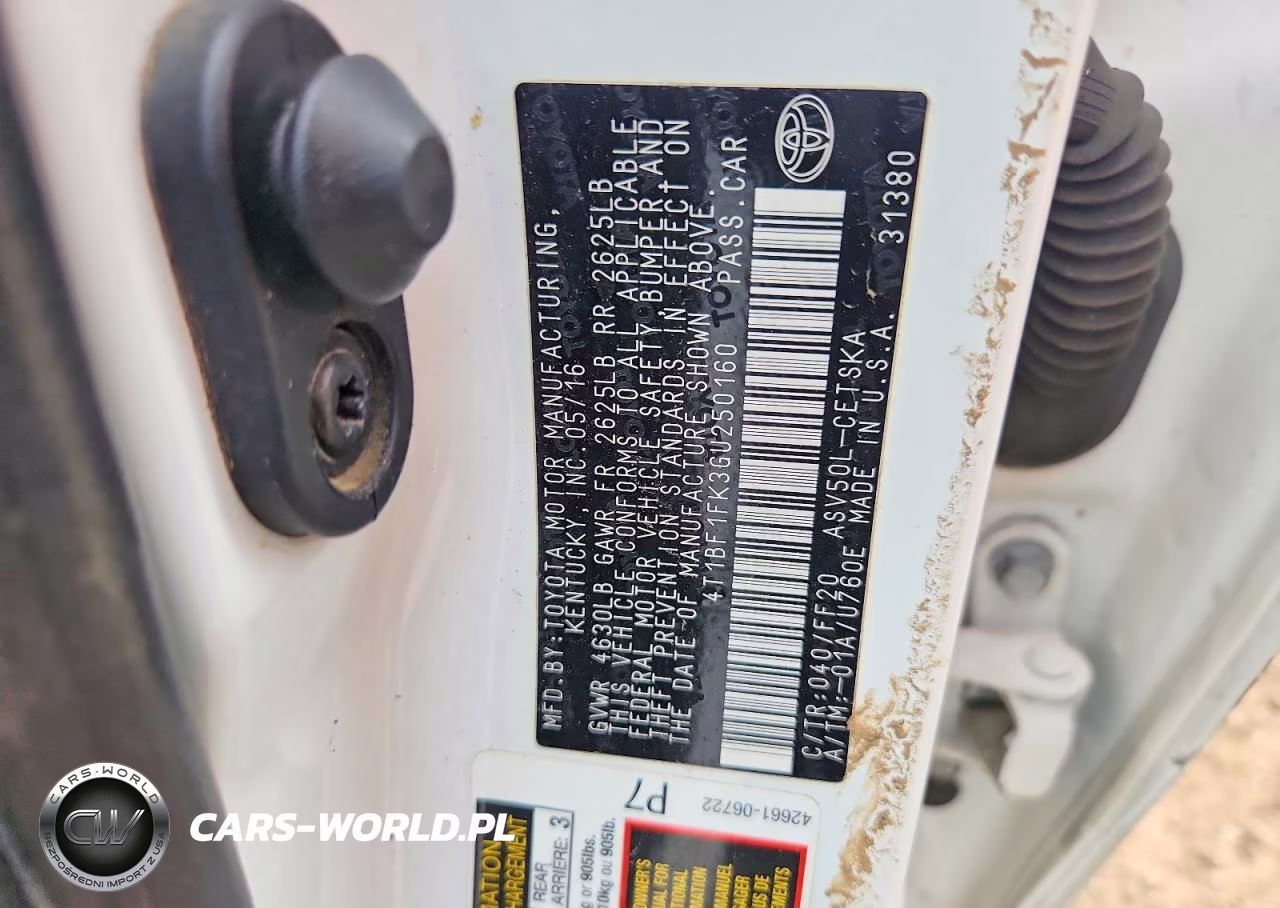 2016 Toyota Camry Se VIN:4T1BF1FK3GU250160 - 12