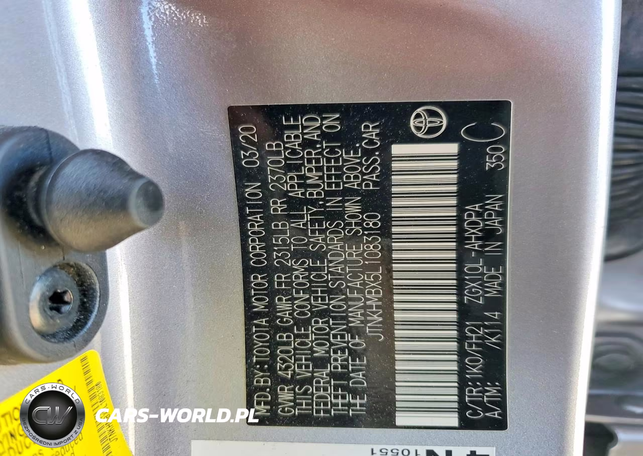 2020 Toyota C-Hr Le VIN:JTNKHMBX5L1083180 - 14