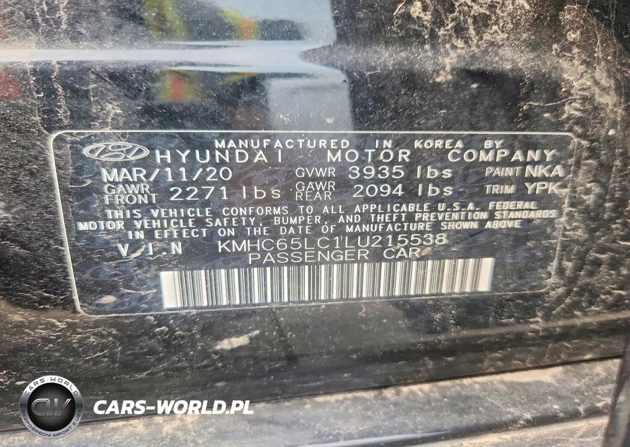 2020 Hyundai Ioniq Blue VIN:KMHC65LC1LU215538 - 12