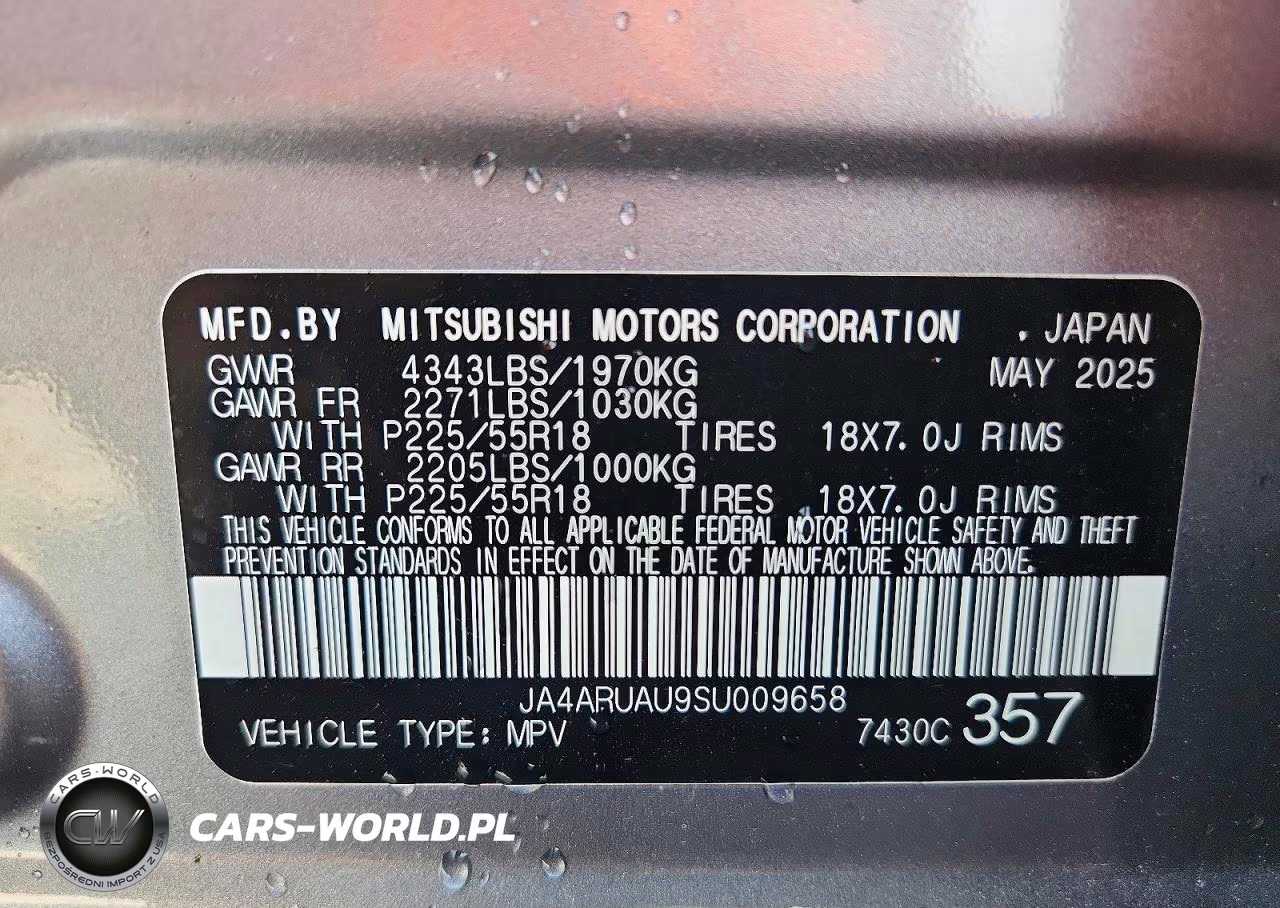 2025 Mitsubishi Outlander Sport S VIN:JA4ARUAU9SU009658 - 14