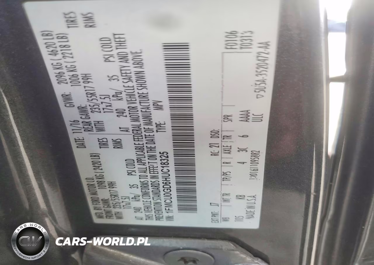 2017 Ford Escape Se VIN:1FMCU0GD6HUC18325 - 13