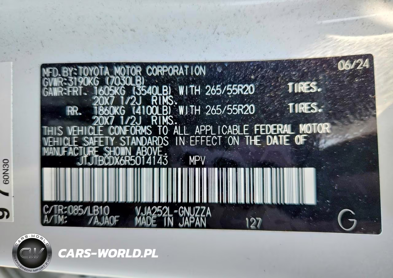 2024 Lexus Gx 550 Premium+ VIN:JTJTBCDX6R5014143 - 13