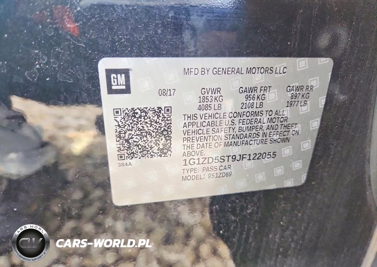 2018 Chevrolet Malibu Lt VIN:1G1ZD5ST9JF122055 - 12