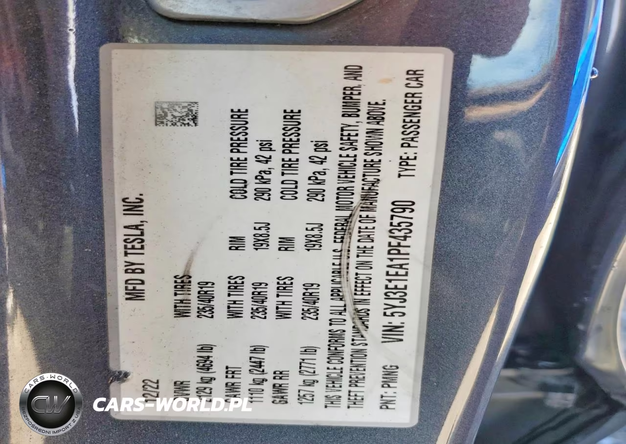 2023 Tesla Model 3 VIN:5YJ3E1EA1PF435790 - 12