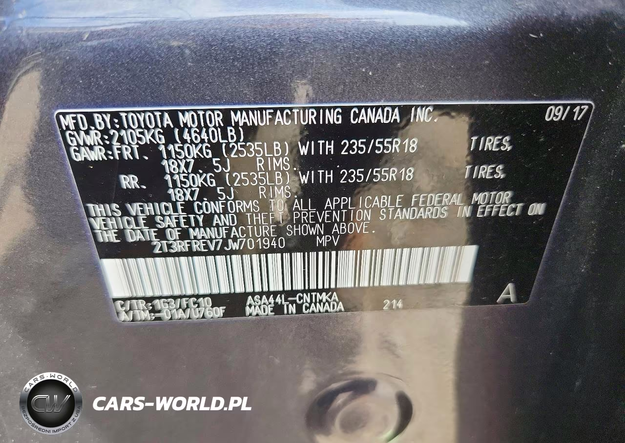 2018 Toyota Rav4 Adventure VIN:2T3RFREV7JW701940 - 13