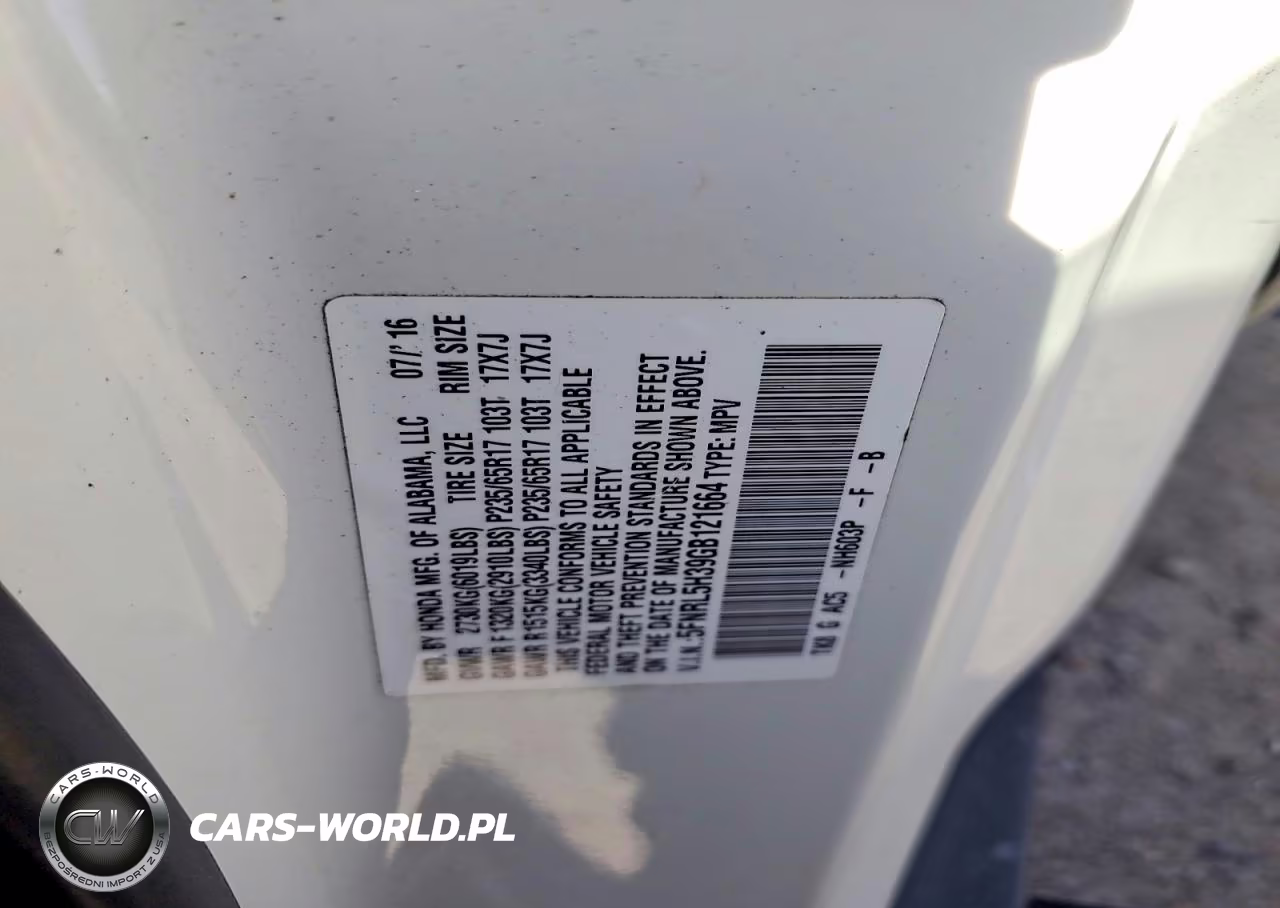 2016 Honda Odyssey Se VIN:5FNRL5H39GB121664 - 13