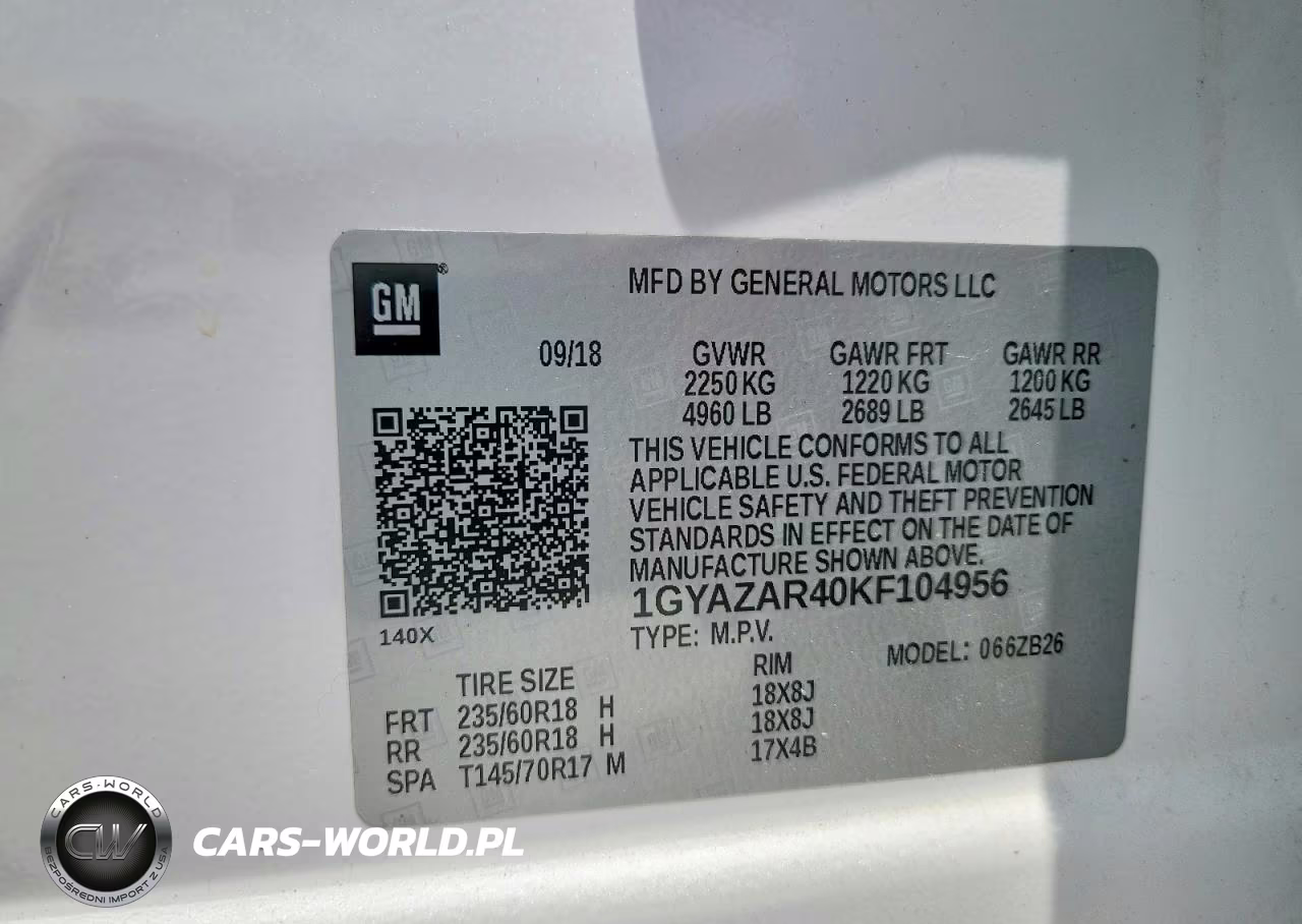 2019 Cadillac Xt4 Luxury VIN:1GYAZAR40KF104956 - 13