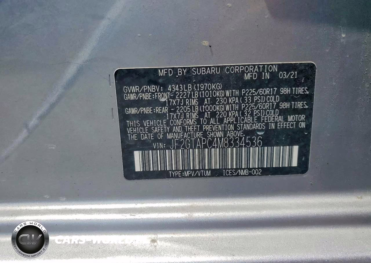 2021 Subaru Crosstrek Premium VIN:JF2GTAPC4M8334536 - 13