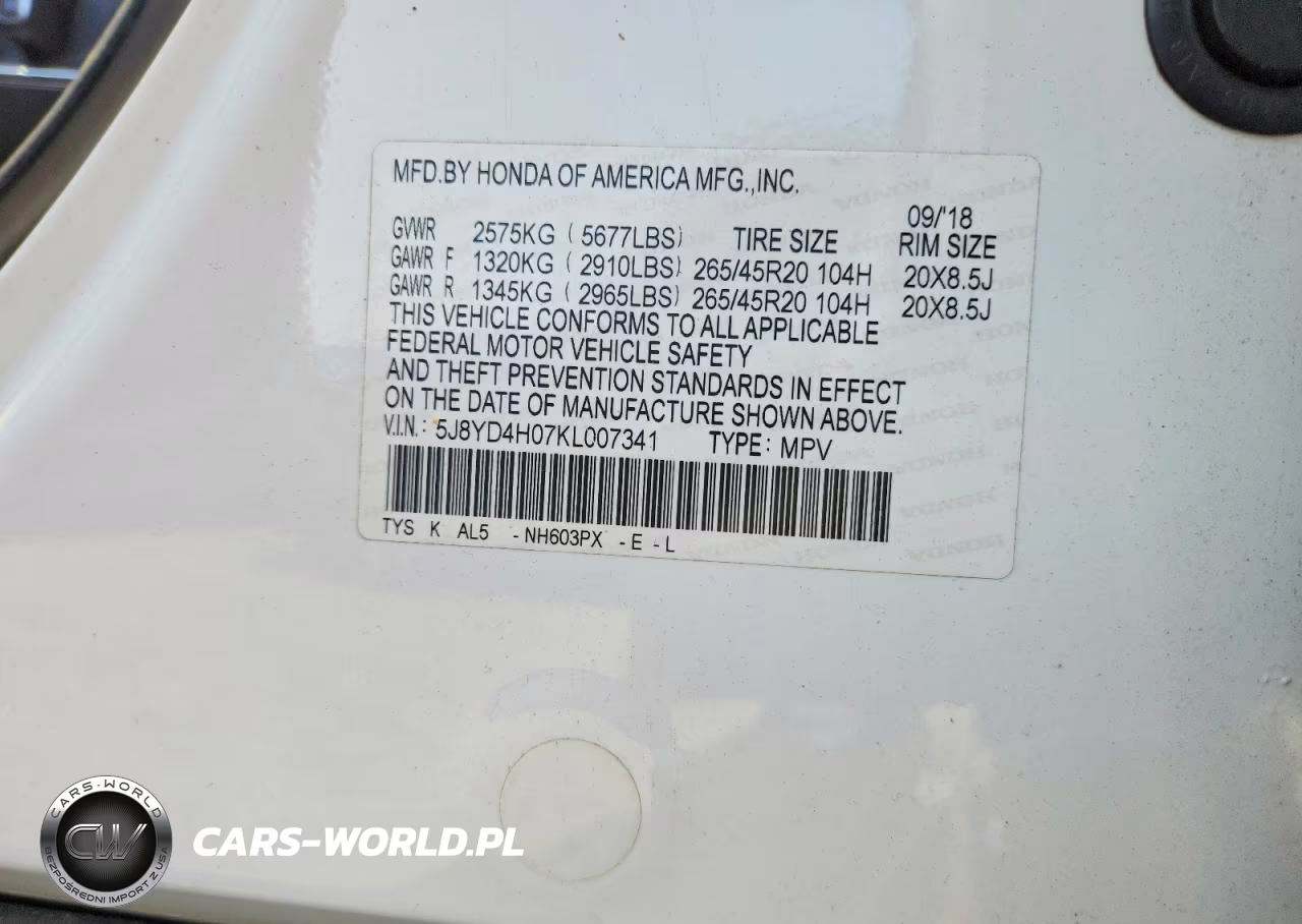 2019 Acura Mdx A-Spec VIN:5J8YD4H07KL007341 - 13