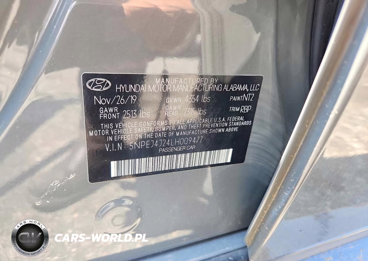 2020 Hyundai Sonata Sel Plus VIN:5NPEJ4J24LH009477 - 12