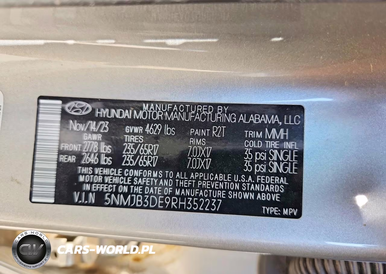 2024 Hyundai Tucson Sel VIN:5NMJB3DE9RH352237 - 12
