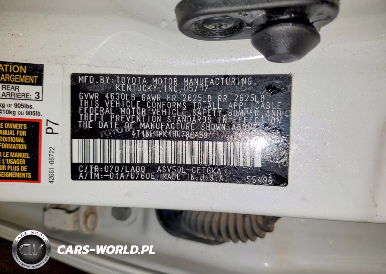 2017 Toyota Camry Xle VIN:4T1BF1FK4HU786469 - 13