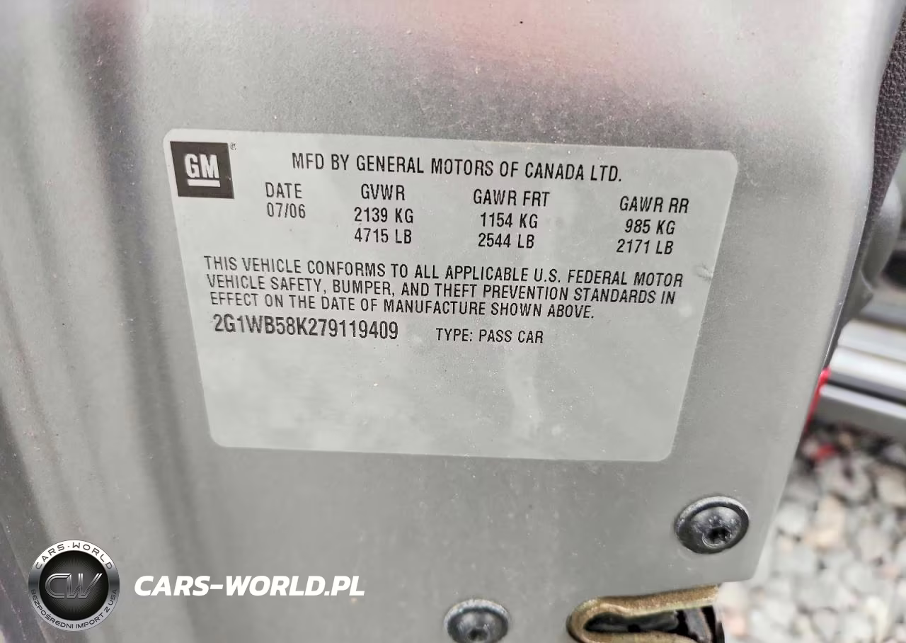 2007 Chevrolet Impala Ls VIN:2G1WB58K279119409 - 12