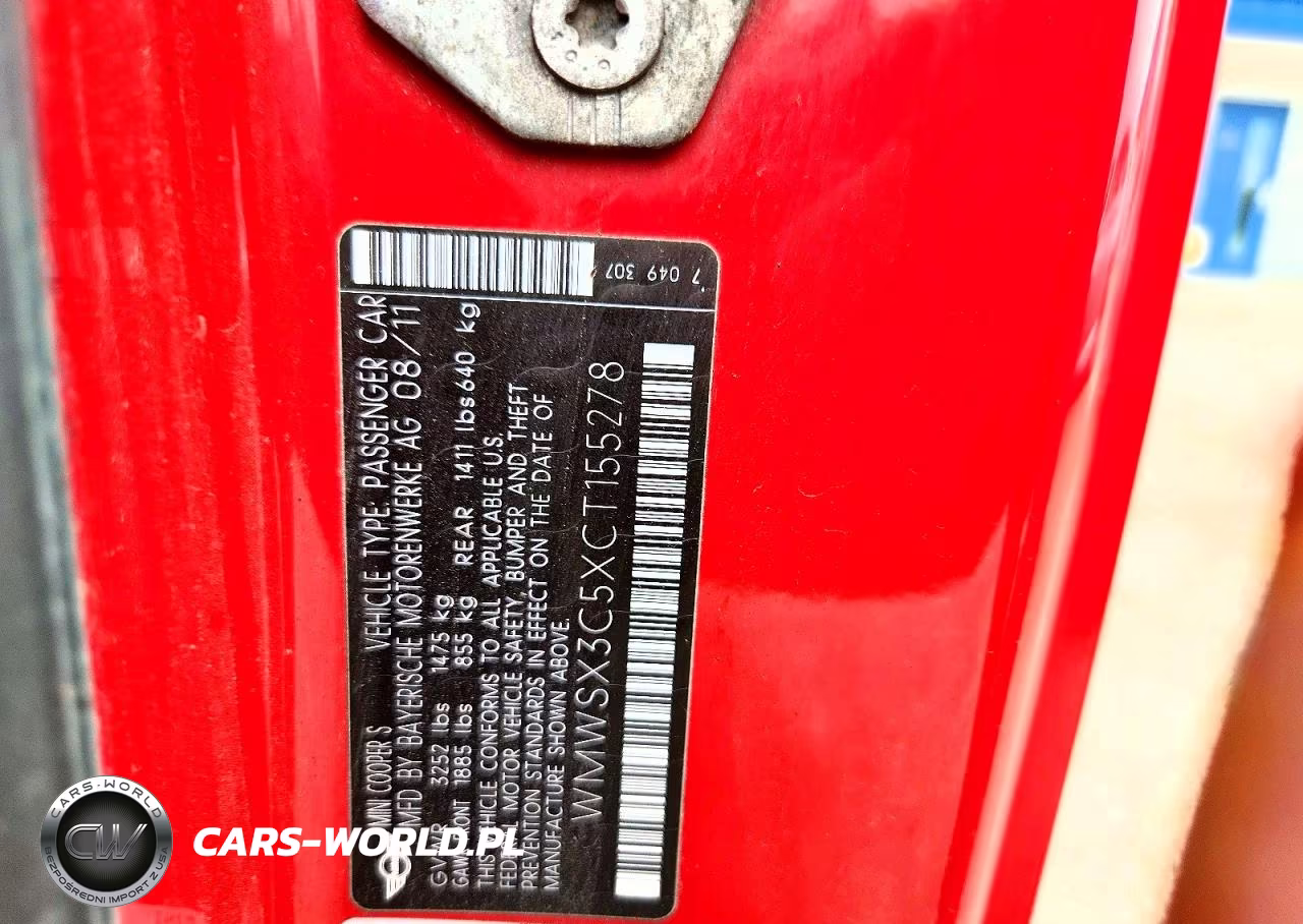2012 Mini Cooper Coupe S VIN:WMWSX3C5XCT155278 - 13