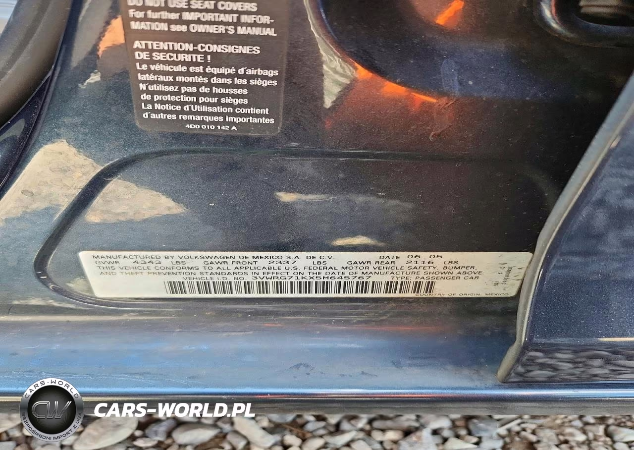 2005 Volkswagen New Jetta 2.5 VIN:3VWRG71KX5M645767 - 12