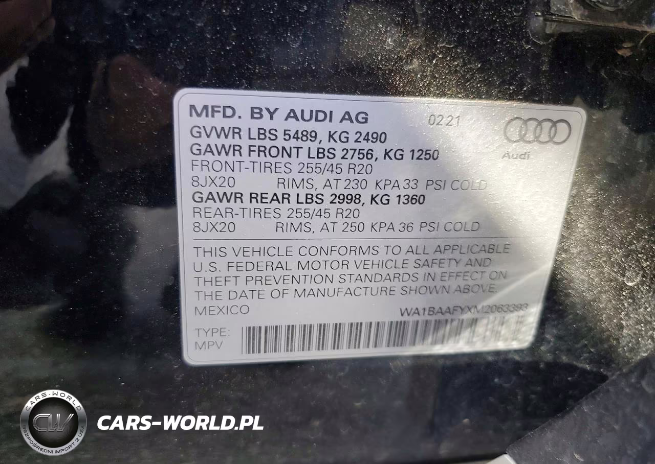 2021 Audi Q5 Premium Plus VIN:WA1BAAFYXM2063393 - 14