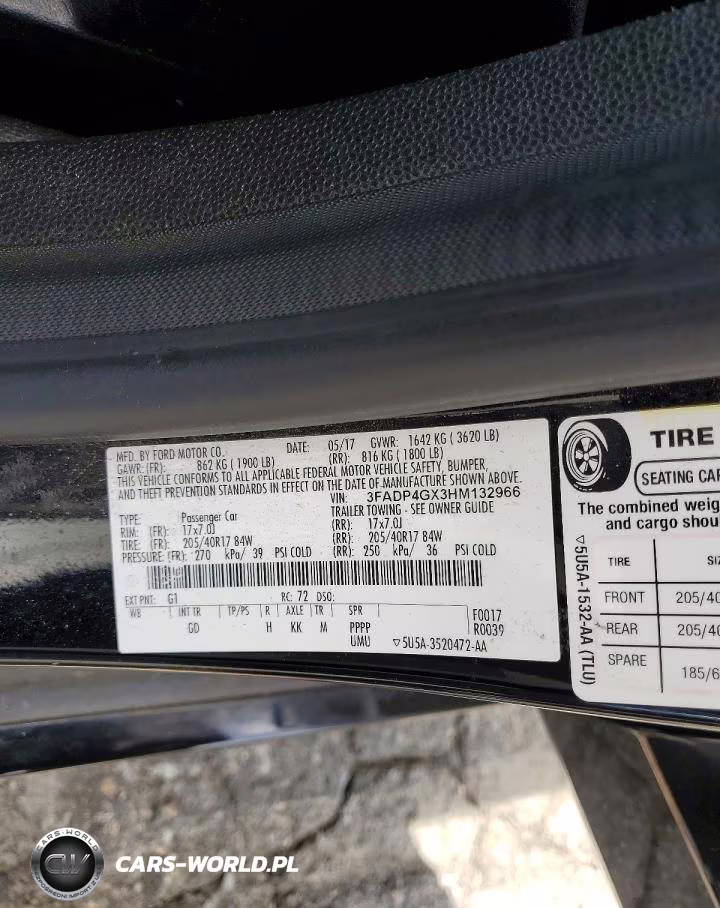 2017 Ford Fiesta VIN:3FADP4GX3HM132966 - 12