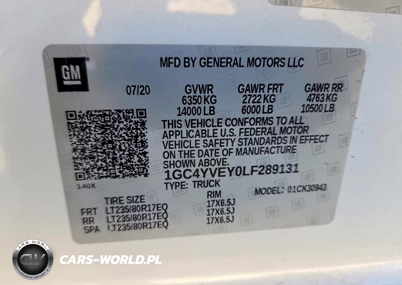 2020 Chevrolet Silverado K3500 High Country VIN:1GC4YVEY0LF289131 - 13