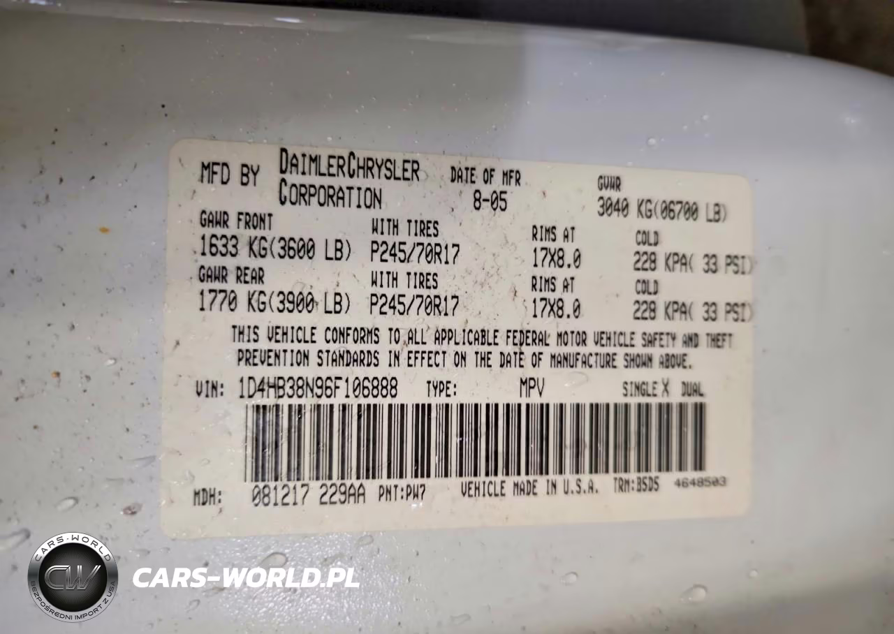 2006 Dodge Durango Sxt VIN:1D4HB38N96F106888 - 13