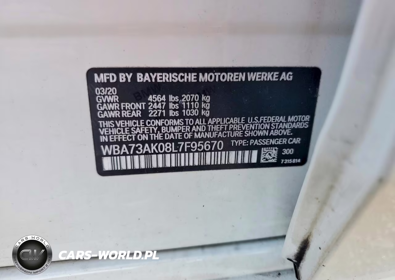 2020 BMW 228Xi VIN:WBA73AK08L7F95670 - 13