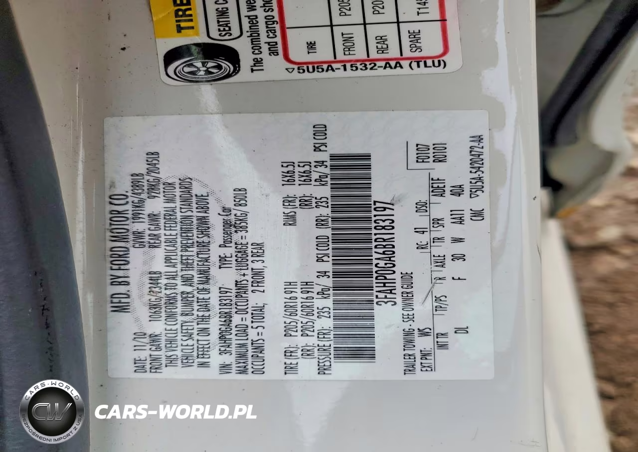 2011 Ford Fusion S VIN:3FAHP0GA6BR183197 - 13