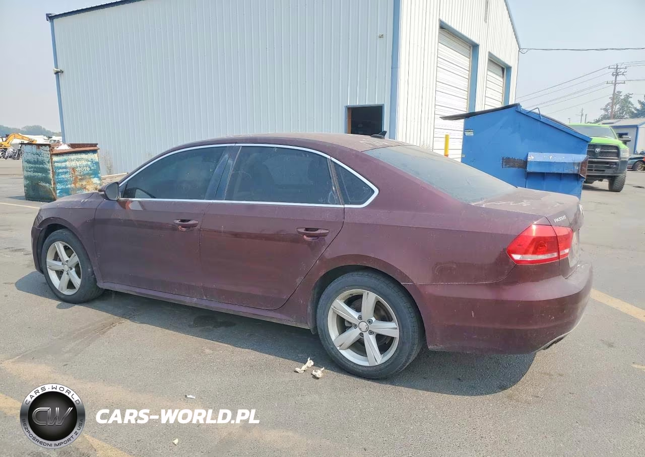 2012 Volkswagen Passat Se VIN:1VWBN7A35CC010423 - 2