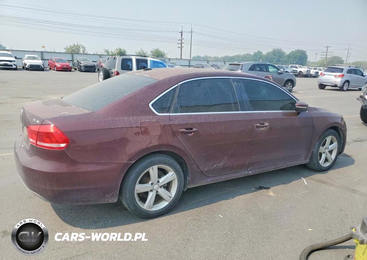 2012 Volkswagen Passat Se VIN:1VWBN7A35CC010423 - 3