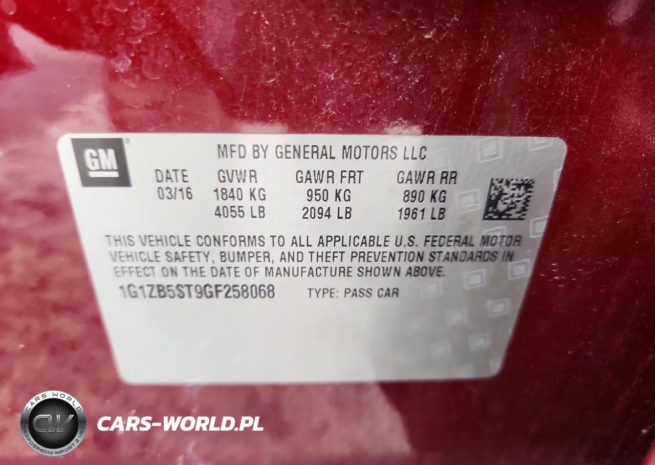 2016 Chevrolet Malibu Ls VIN:1G1ZB5ST9GF258068 - 12