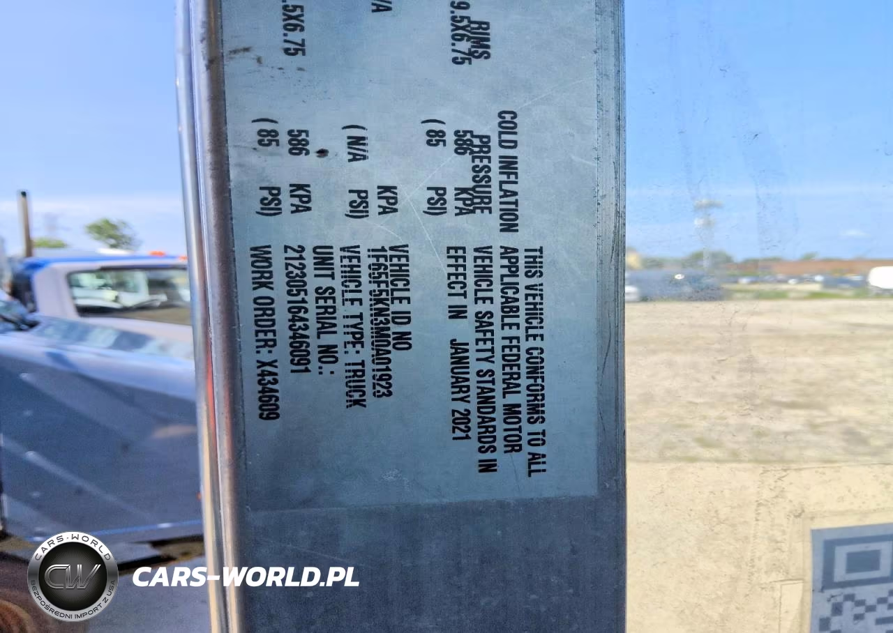 2021 Ford F59 VIN:1F65F5KN3M0A01923 - 7