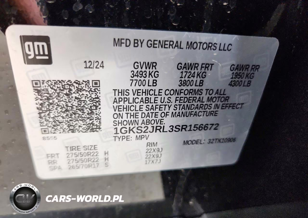 2025 GMC Yukon Xl Denali VIN:1GKS2JRL3SR156672 - 13
