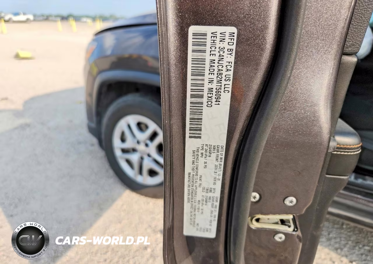 2021 Jeep Compass Sport VIN:3C4NJCAB2MT560941 - 12