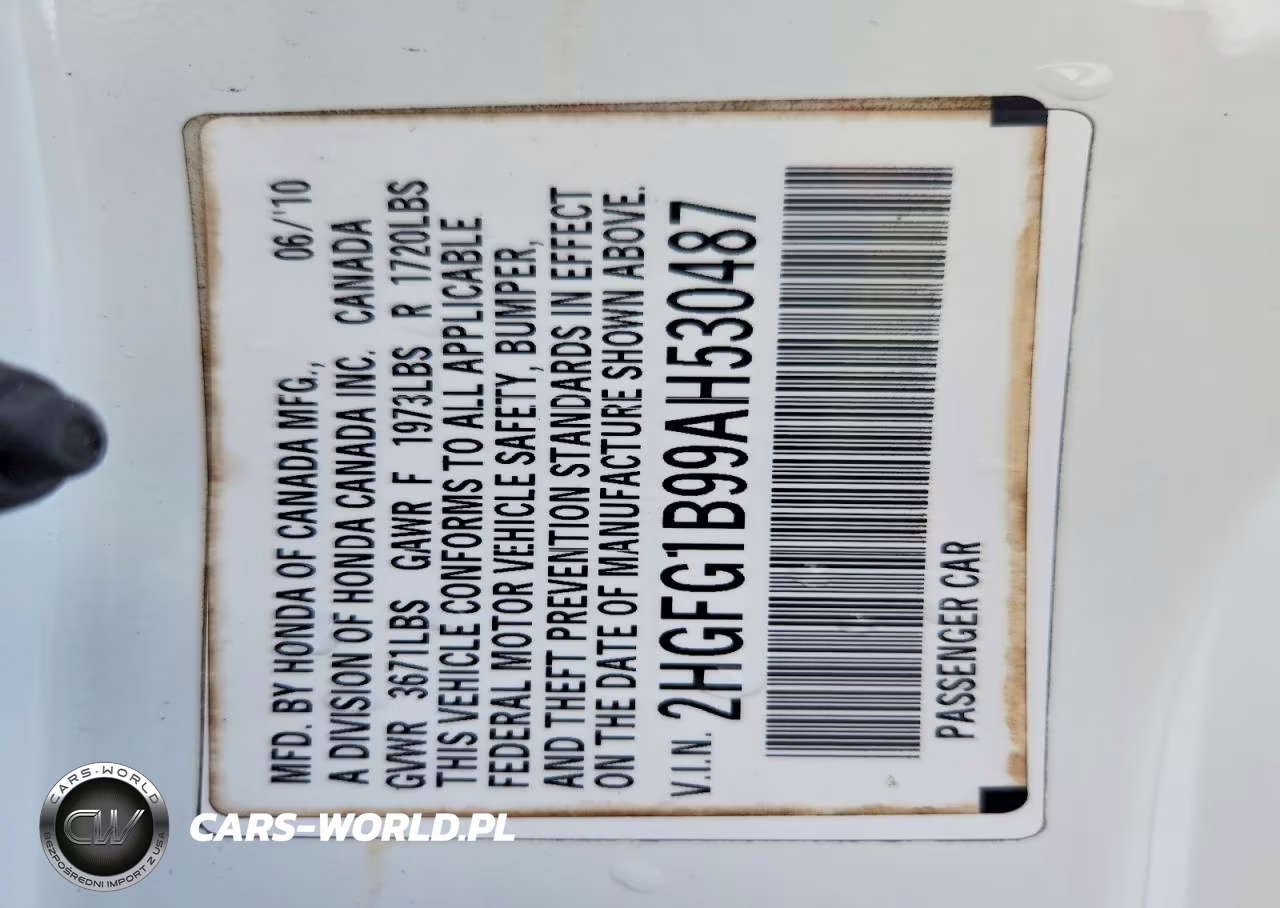 2010 Honda Civic Exl VIN:2HGFG1B99AH530487 - 12
