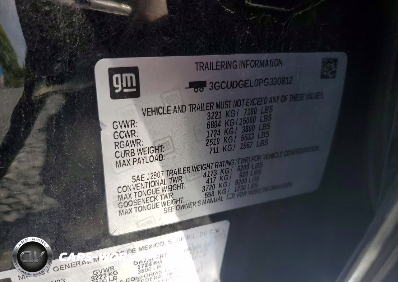 2023 Chevrolet Silverado K1500 Ltz VIN:3GCUDGEL0PG330812 - 12
