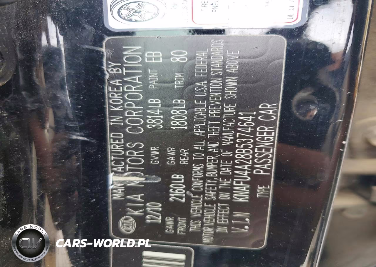 2011 Kia Forte Ex VIN:KNAFU4A28B5374641 - 12