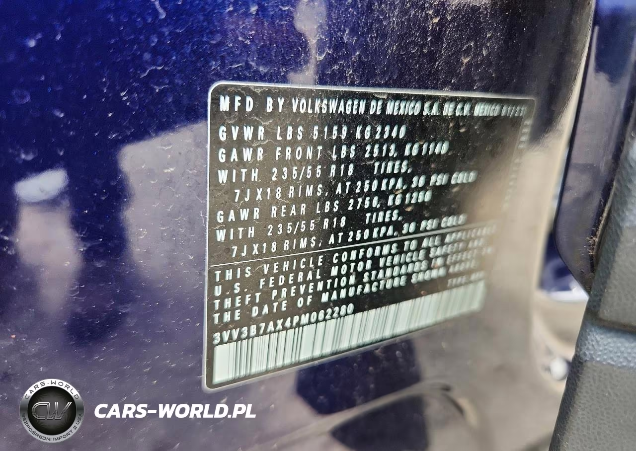 2023 Volkswagen Tiguan Se VIN:3VV3B7AX4PM062280 - 13